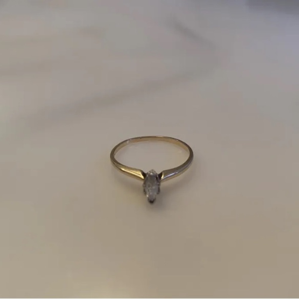 Real Diamond One Stone Engagement Ring